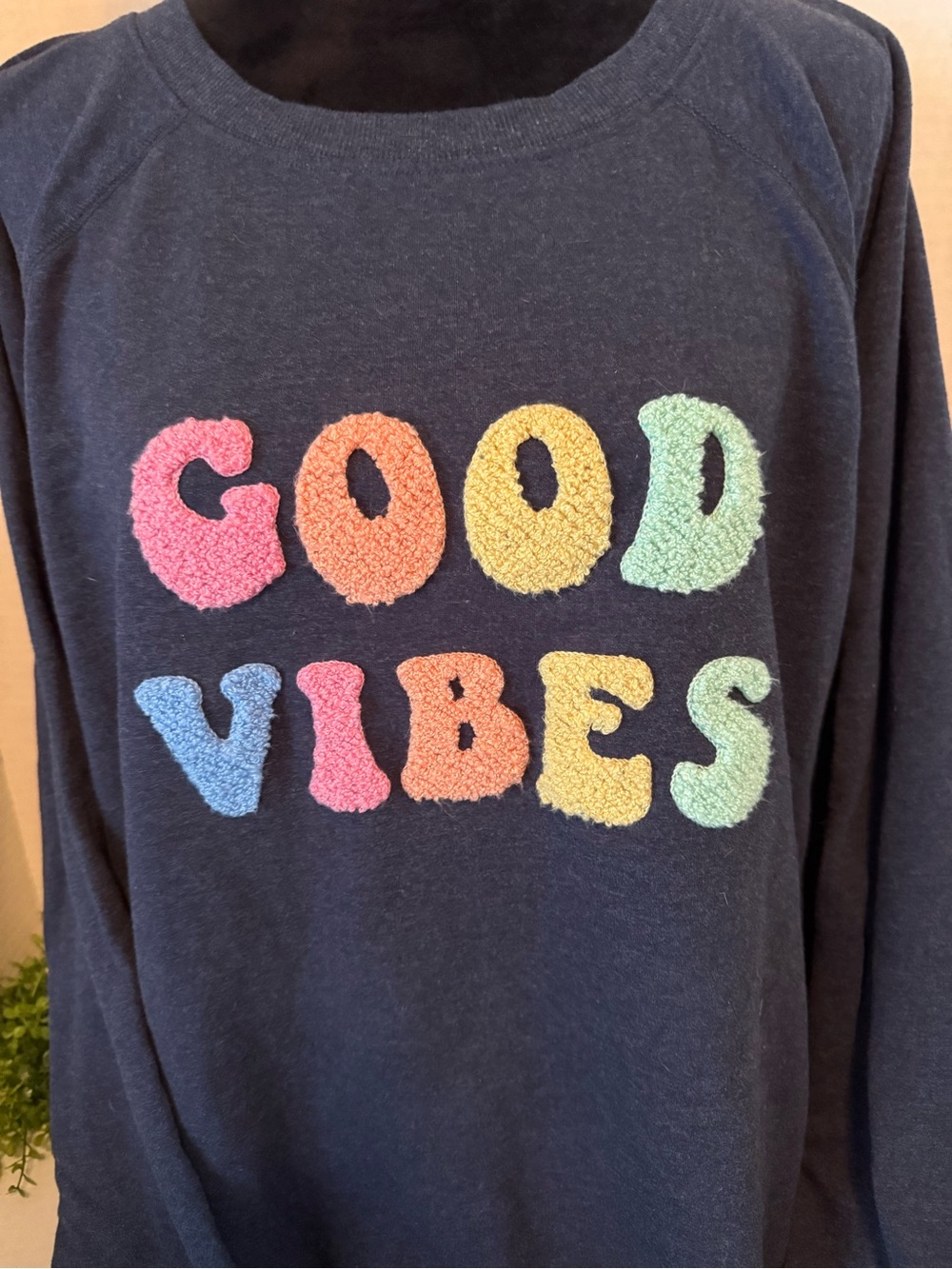 Wildfox Heather Navy Crewneck Sweatshirt - Picture 4 of 5